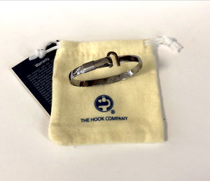 Heart Hook Bracelet - Two Tone with Gold Color Ti Wrap Titanium